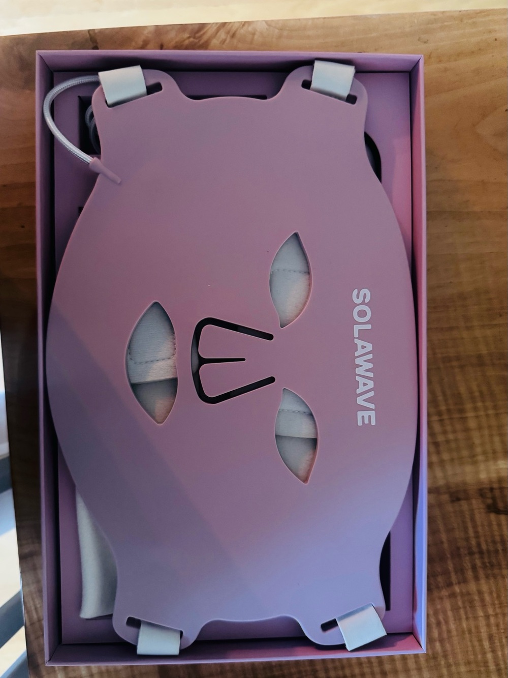 Pink LED Light Therapy Mask for Face